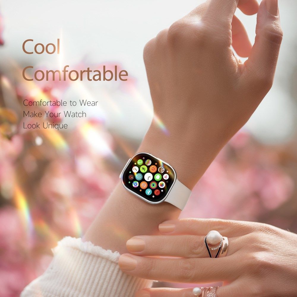 Dux Ducis Hamo - Apple Watch Ultra / Ultra 2 Hoesje - Full Protect - Zilver afbeelding 6