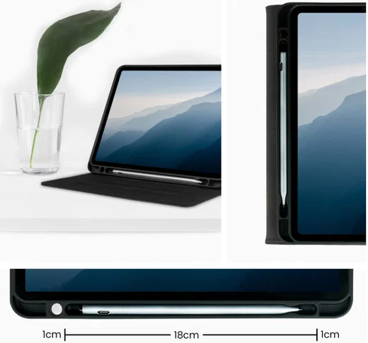 Rosso Element Apple iPad 11 (2025) / 10.9 (2022) Hoes Book Case Zwart afbeelding 5