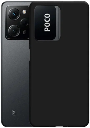Xiaomi Redmi Note 12 Pro/Poco X5 Pro Hoesje Dun TPU Back Cover Zwart afbeelding 2
