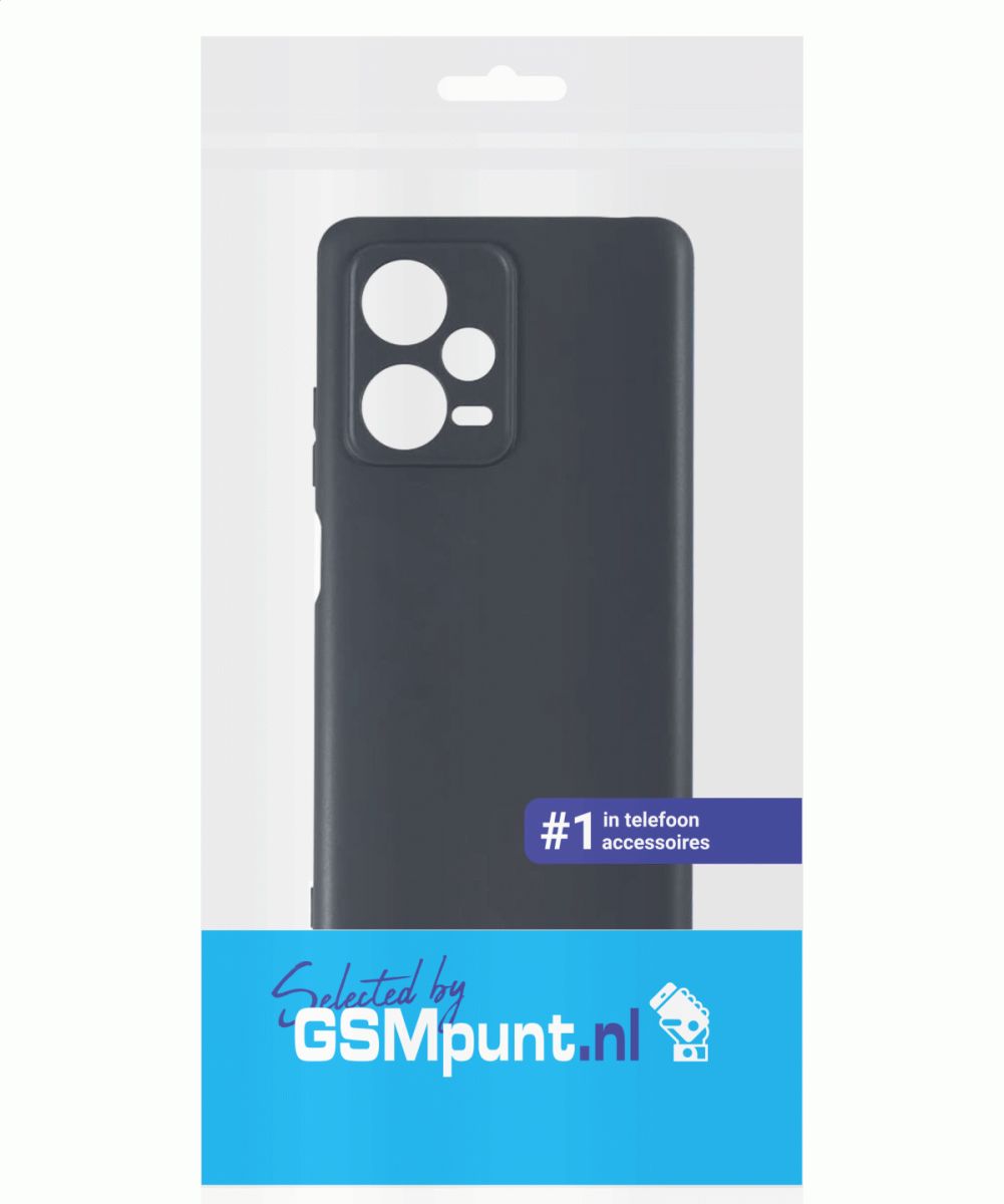Xiaomi Redmi Note 12 Pro Plus Hoesje Dun TPU Matte Back Cover Zwart afbeelding 7