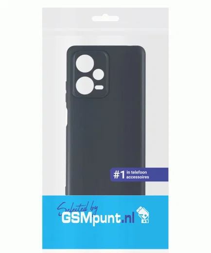 Xiaomi Redmi Note 12 Pro Plus Hoesje Dun TPU Matte Back Cover Zwart afbeelding 7