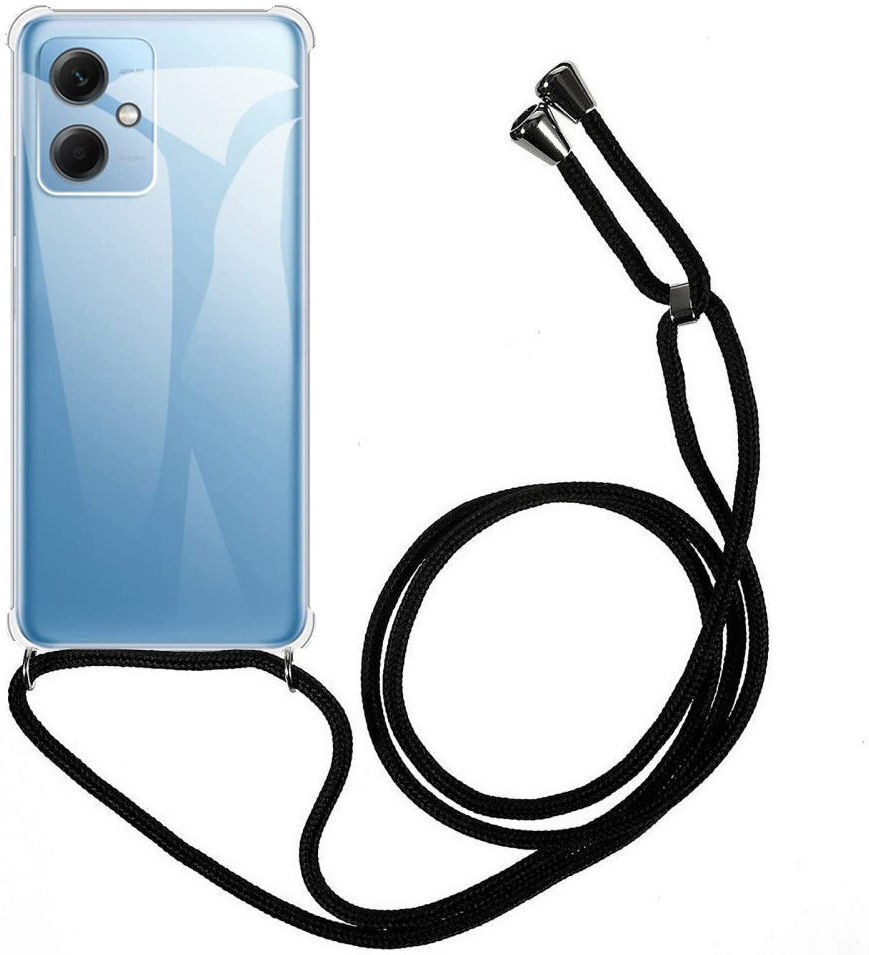 Xiaomi Redmi Note 12 5G / Poco X5 Hoesje met Koord Transparant afbeelding 1