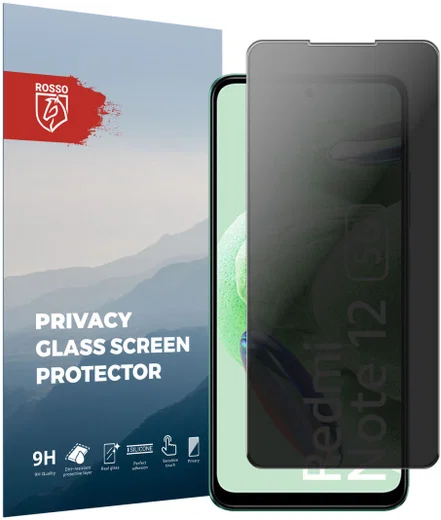 Rosso Xiaomi Redmi Note 12 5G / Poco X5 9H Tempered Glass Privacy afbeelding 1