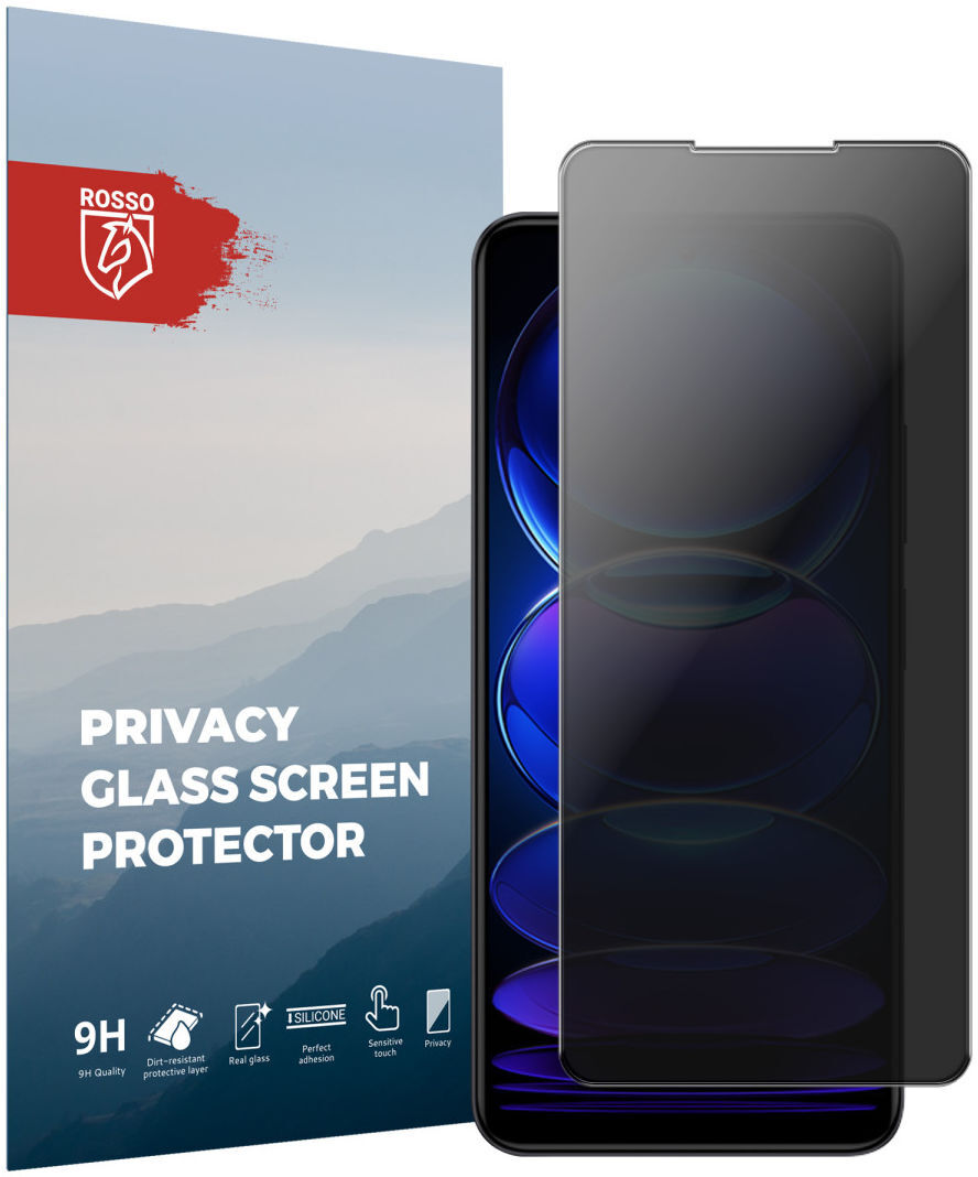 Rosso Xiaomi Redmi Note 12 Pro / Poco X5 Pro 9H Tempered Glass Privacy afbeelding 1