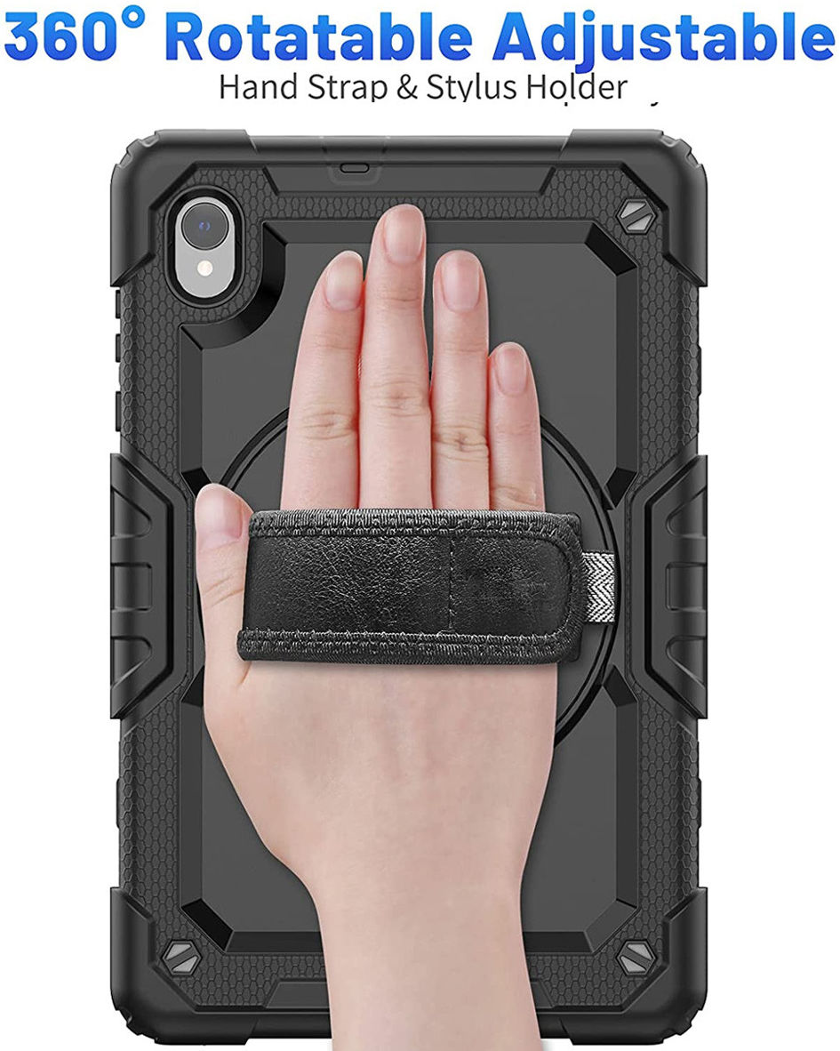 Lenovo Tab M10 HD Gen 2 Hoes met Screen Protector en Handriem Zwart afbeelding 8