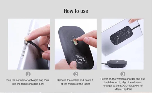 Nillkin Type-C Wireless Charging Receiver 17CM Zwart afbeelding 6