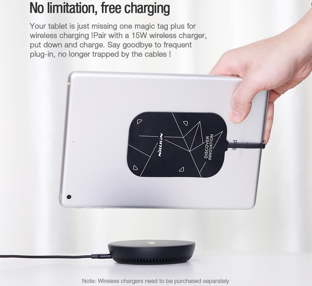 Nillkin Lightning Wireless Charging Receiver 17CM Zwart afbeelding 7