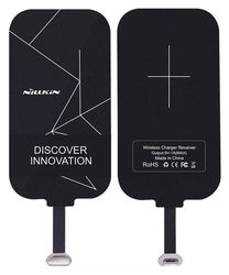 Nillkin Lightning Wireless Charging Receiver voor iPhone Zwart afbeelding