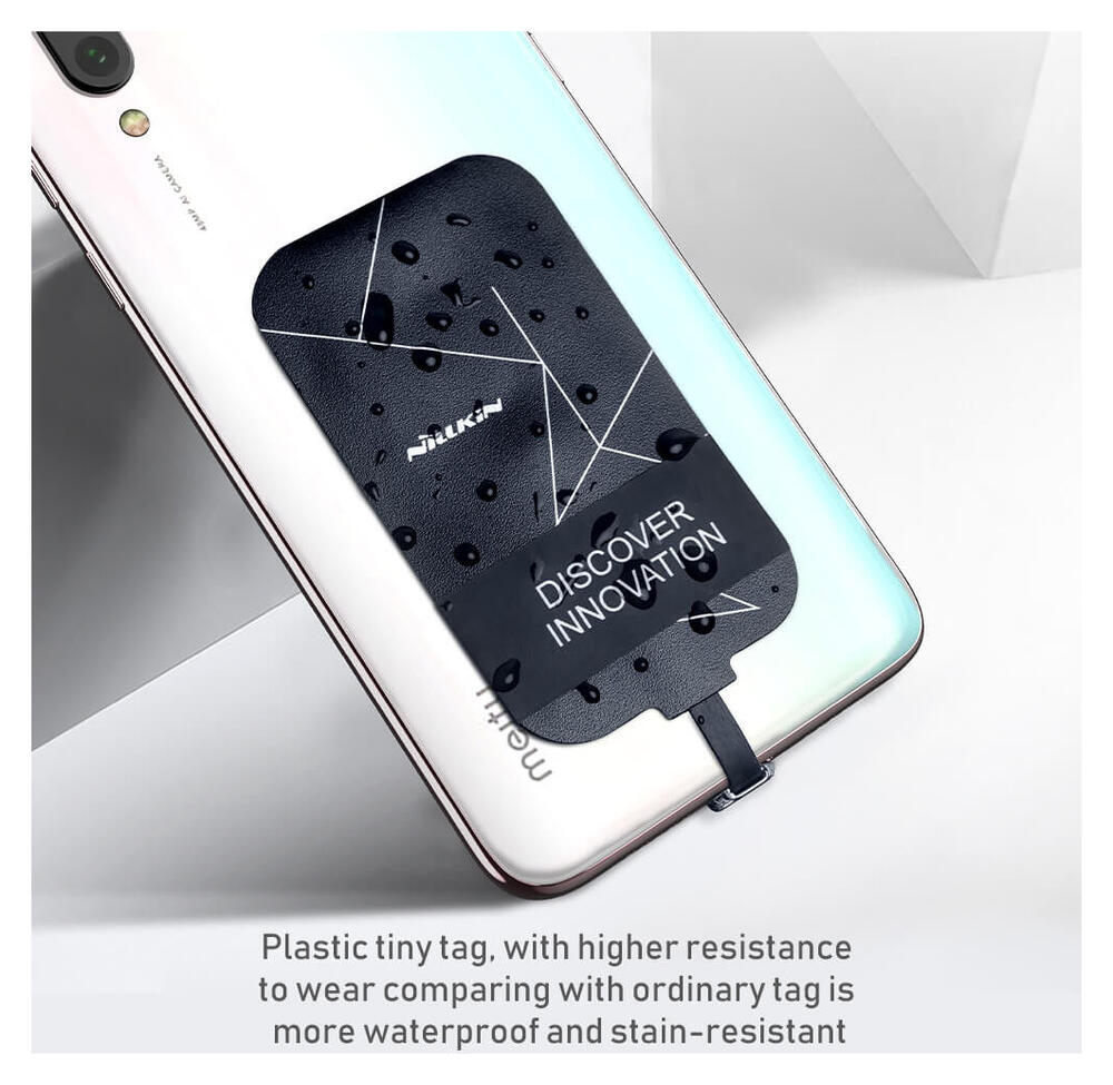 Nillkin Lightning Wireless Charging Receiver voor iPhone Zwart afbeelding 6