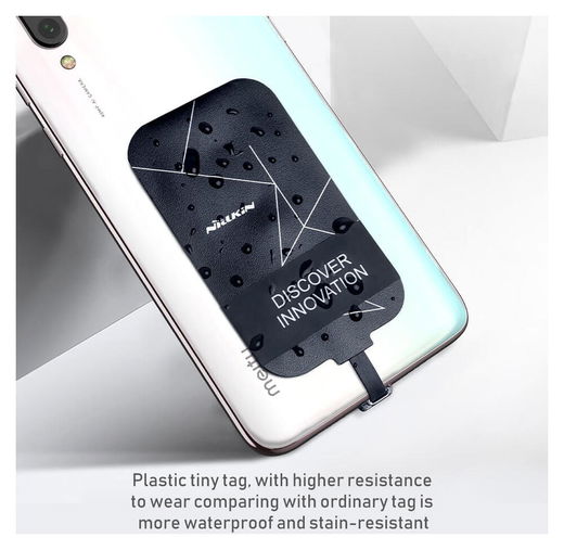 Nillkin Lightning Wireless Charging Receiver voor iPhone Zwart afbeelding 6