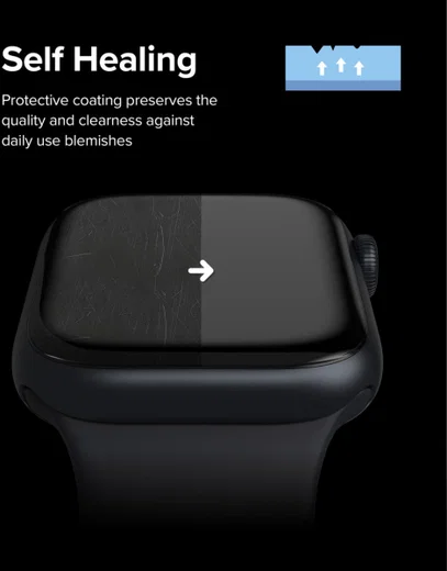 Ringke - Apple Watch 8/7 (41MM) / 4/5/6/SE (40MM) Screen Protector (3-Pack) afbeelding 6