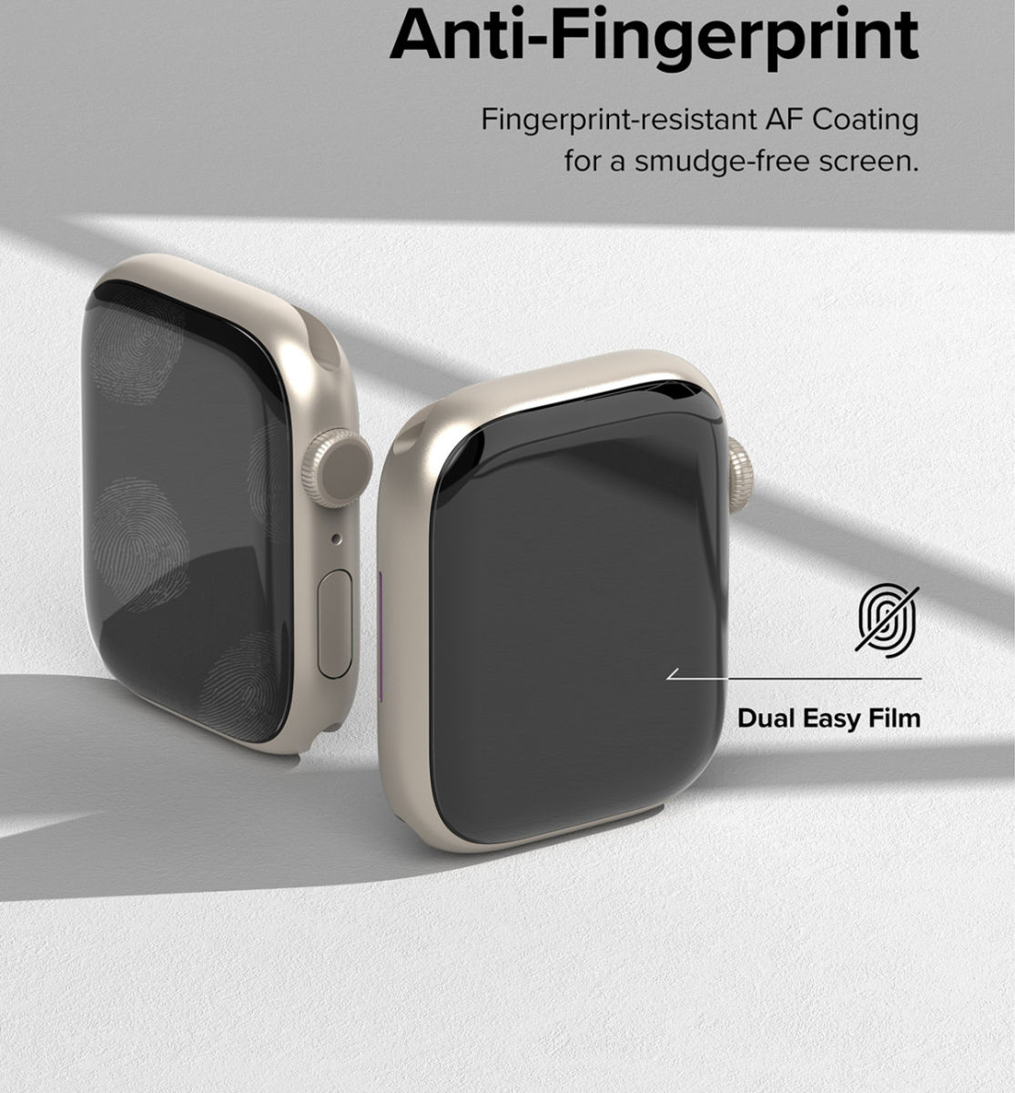 Ringke - Apple Watch 8/7 (41MM) / 4/5/6/SE (40MM) Screen Protector (3-Pack) afbeelding 7