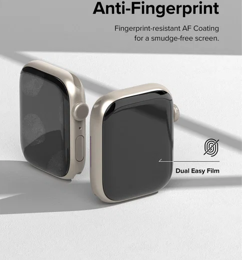 Ringke - Apple Watch 8/7 (41MM) / 4/5/6/SE (40MM) Screen Protector (3-Pack) afbeelding 7