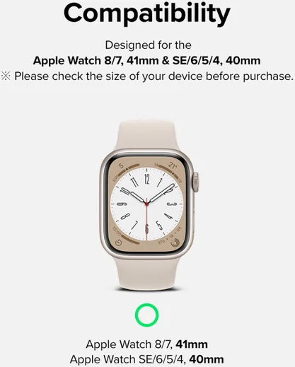 Ringke - Apple Watch 8/7 (41MM) / 4/5/6/SE (40MM) Screen Protector (3-Pack) afbeelding 9