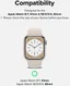 Ringke - Apple Watch 8/7 (41MM) / 4/5/6/SE (40MM) Screen Protector (3-Pack) afbeelding 9