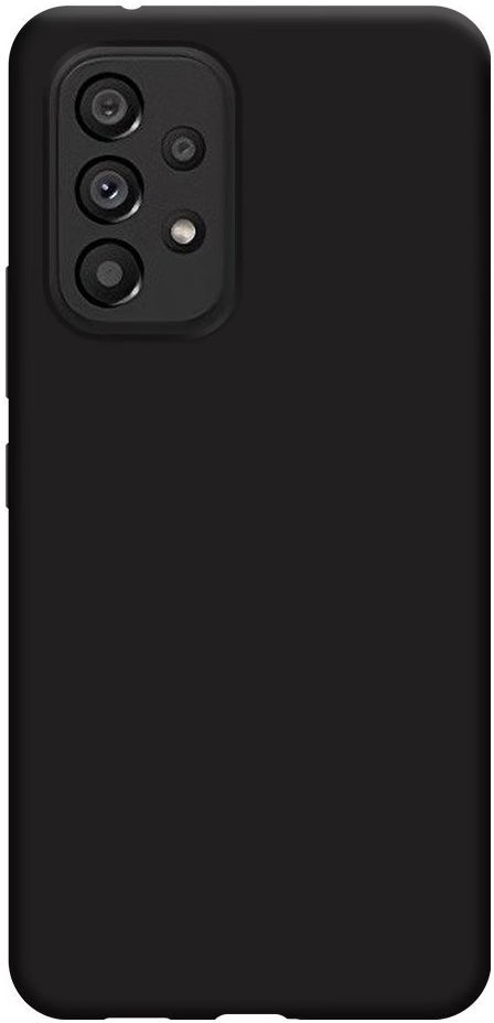 Samsung Galaxy A53 Hoesje Dun TPU Matte Back Cover Zwart afbeelding 2
