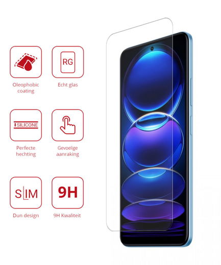 Rosso Xiaomi Redmi Note 12 Pro Plus 9H Tempered Glass Screen Protector afbeelding 2