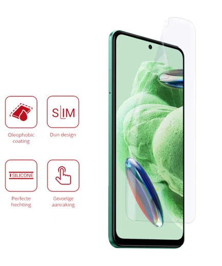 Rosso Xiaomi Redmi Note 12 5G/Poco X5 Screen Protector Folie 2-Pack afbeelding 2