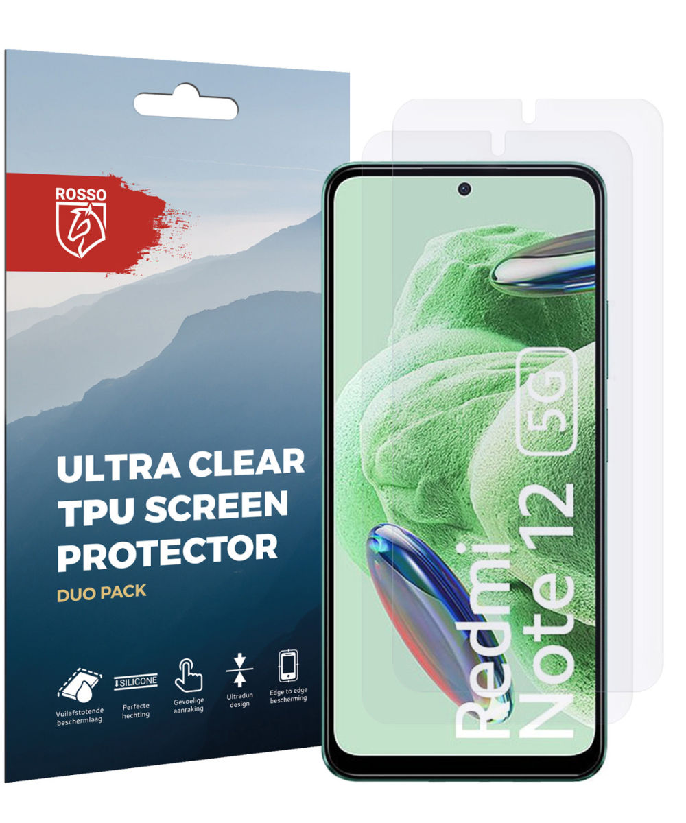 Rosso Xiaomi Redmi Note 12 5G/Poco X5 Screen Protector Folie 2-Pack afbeelding 8