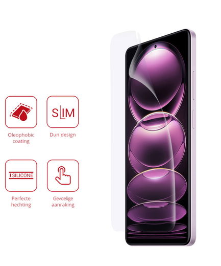 Rosso Redmi Note 12 Pro/Poco X5 Pro Screen Protector Clear Duo Pack afbeelding 2