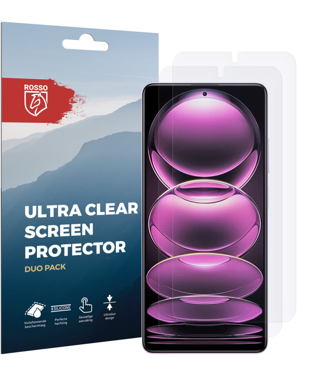 Rosso Redmi Note 12 Pro/Poco X5 Pro Screen Protector Clear Duo Pack afbeelding 9