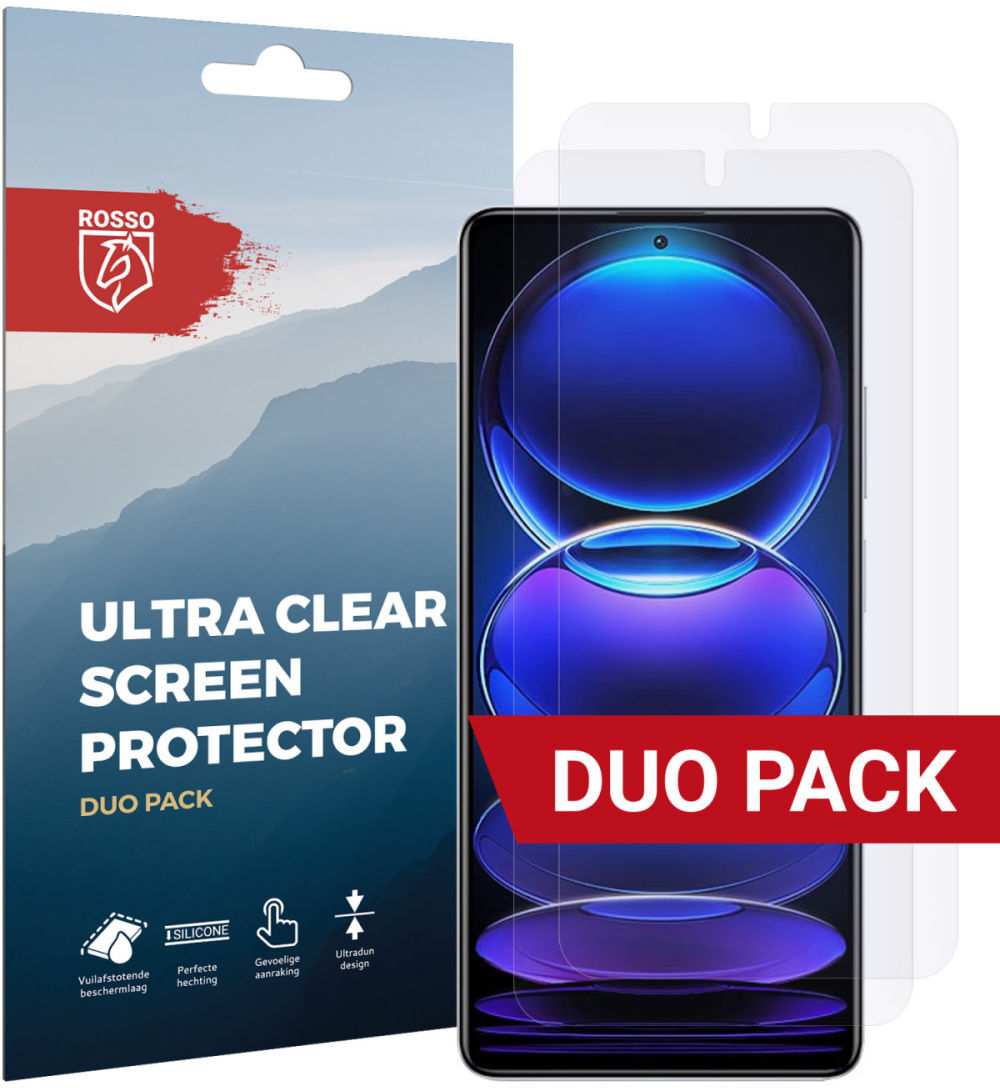 Rosso Xiaomi Redmi Note 12 Pro Plus Ultra Clear Screenprotector 2-Pack afbeelding 1