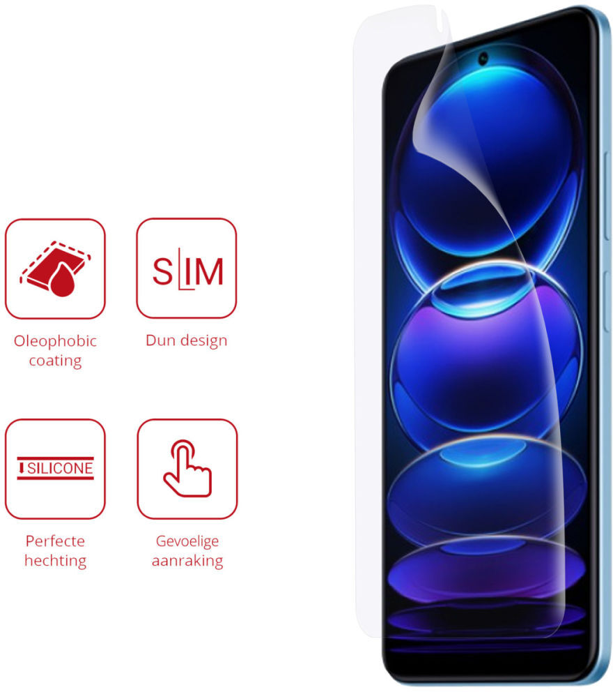 Rosso Xiaomi Redmi Note 12 Pro Plus Ultra Clear Screenprotector 2-Pack afbeelding 2