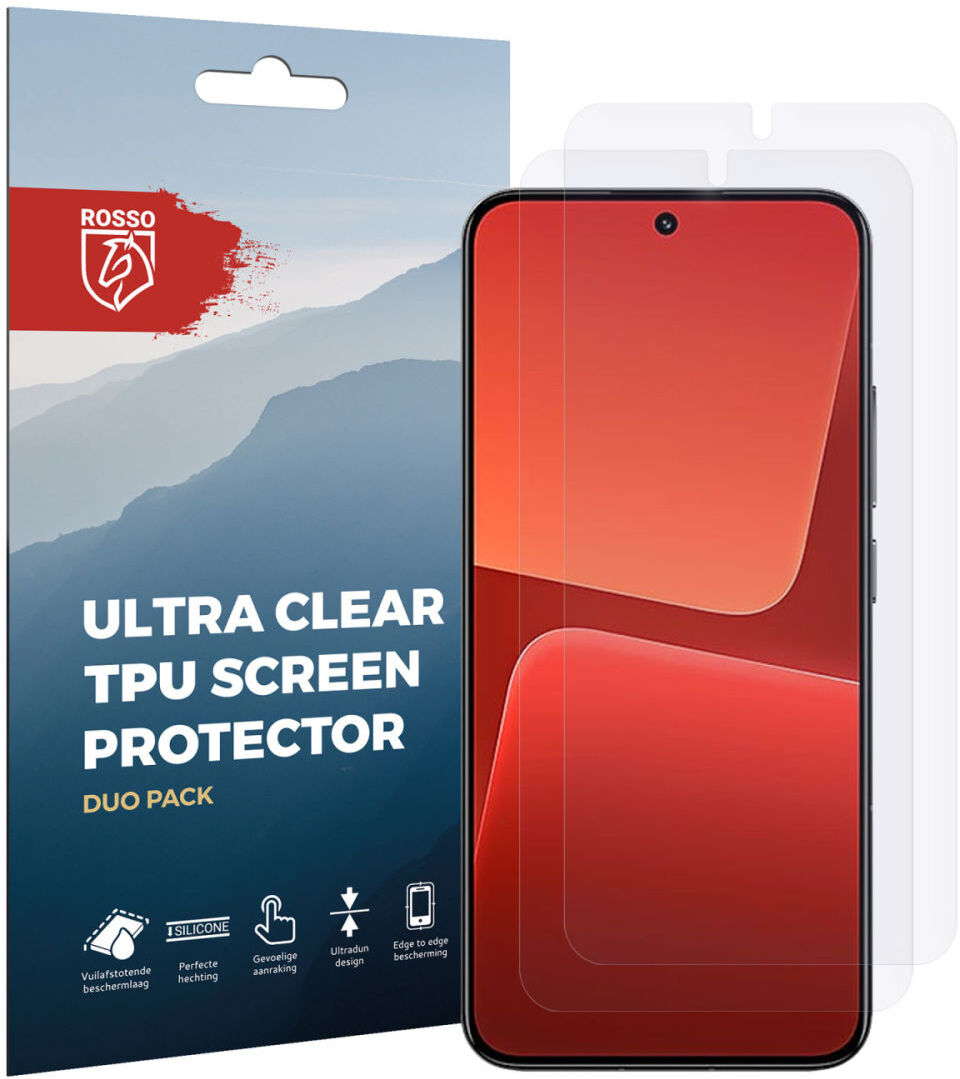 Rosso Xiaomi 13 Ultra Clear Screen Protector Duo Pack afbeelding 8