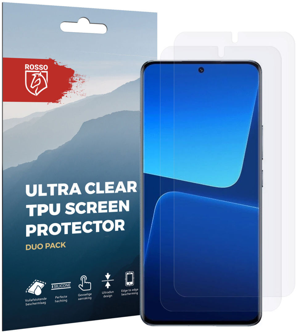 Rosso Xiaomi 13 Pro Ultra Clear Screen Protector Duo Pack afbeelding 8