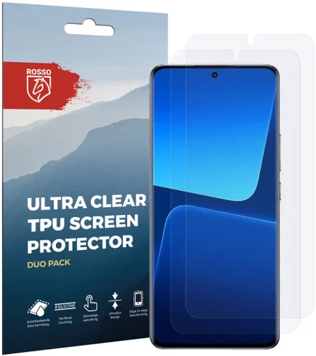 Rosso Xiaomi 13 Pro Ultra Clear Screen Protector Duo Pack afbeelding 8