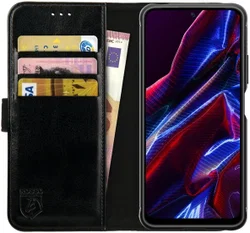 Rosso Element Xiaomi Poco X5 Hoesje Book Cover Zwart afbeelding