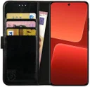 Rosso Element Xiaomi 13 Hoesje Book Cover Wallet Zwart