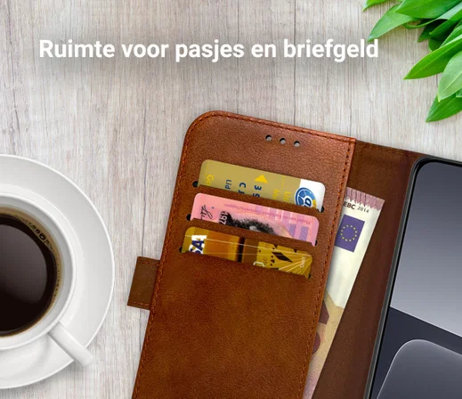 Rosso Element Xiaomi 13 Pro Hoesje Book Cover Wallet Bruin afbeelding 3