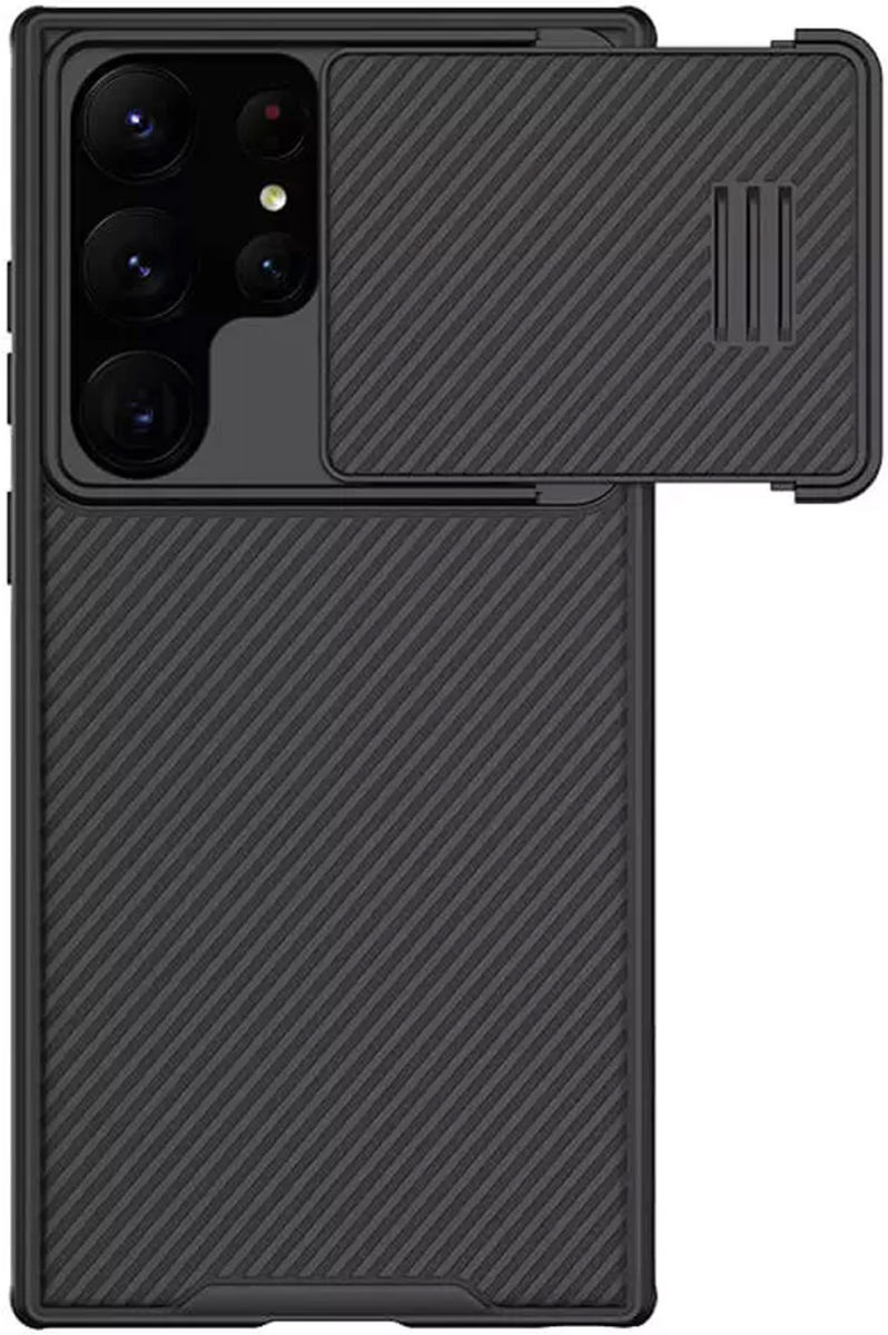 Nillkin CamShield S Samsung Galaxy S23 Ultra Hoesje met Slider Zwart afbeelding 1