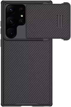 Nillkin CamShield S Samsung Galaxy S23 Ultra Hoesje met Slider Zwart
