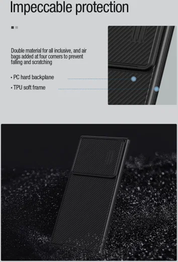 Nillkin CamShield S Samsung Galaxy S23 Ultra Hoesje met Slider Zwart afbeelding 5