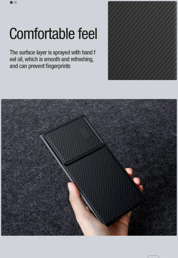 Nillkin CamShield S Samsung Galaxy S23 Ultra Hoesje met Slider Zwart afbeelding 6