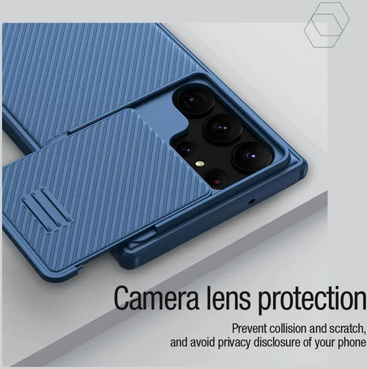 Nillkin CamShield S Samsung Galaxy S23 Ultra Hoesje met Slider Zwart afbeelding 8