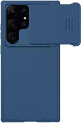 Nillkin CamShield S Samsung Galaxy S23 Ultra Hoesje met Slider Blauw afbeelding