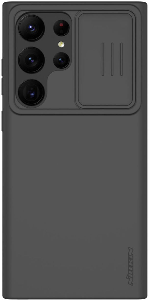 Nillkin Samsung Galaxy S23 Ultra Hoesje Siliconen Camera Slider Zwart afbeelding 1