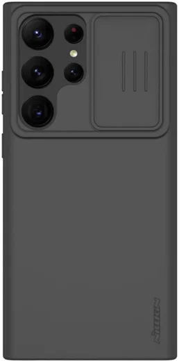 Nillkin Samsung Galaxy S23 Ultra Hoesje Siliconen Camera Slider Zwart afbeelding 1