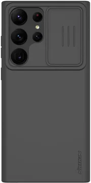 Nillkin Samsung Galaxy S23 Ultra Hoesje Siliconen Camera Slider Zwart