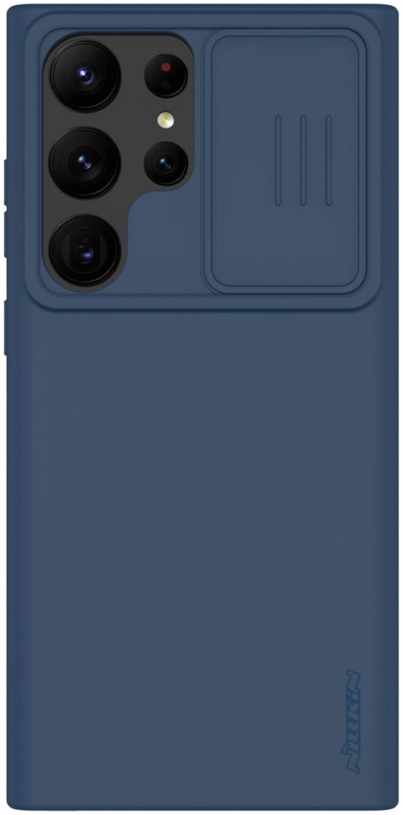 Nillkin Samsung Galaxy S23 Ultra Hoesje Siliconen Camera Slider Blauw afbeelding 1