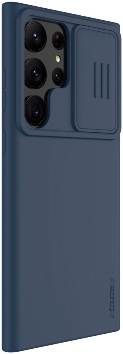 Nillkin Samsung Galaxy S23 Ultra Hoesje Siliconen Camera Slider Blauw afbeelding 2