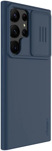Nillkin Samsung Galaxy S23 Ultra Hoesje Siliconen Camera Slider Blauw afbeelding 2
