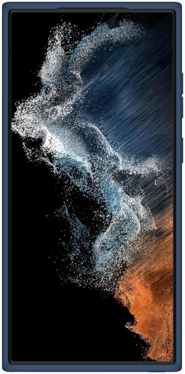 Nillkin Samsung Galaxy S23 Ultra Hoesje Siliconen Camera Slider Blauw afbeelding 10