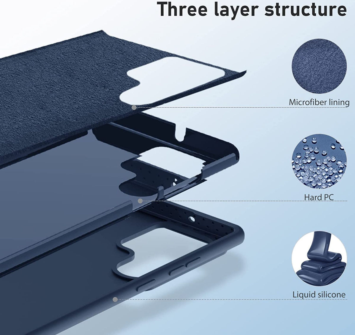 Nillkin Samsung Galaxy S23 Ultra Hoesje Siliconen Camera Slider Grijs afbeelding 9