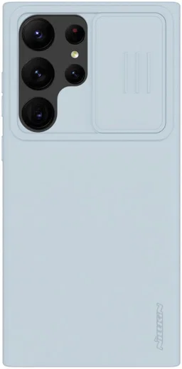 Nillkin Samsung Galaxy S23 Ultra Hoesje Siliconen Camera Slider Grijs afbeelding 1