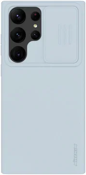 Nillkin Samsung Galaxy S23 Ultra Hoesje Siliconen Camera Slider Grijs