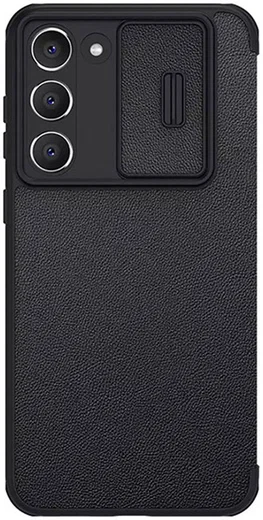 Nillkin Qin Pro Leather Samsung Galaxy S23 Plus Hoesje Slider Zwart afbeelding 3